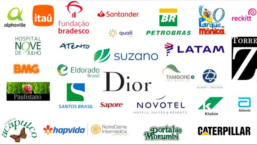 Marcas e Clientes da RB Controle
